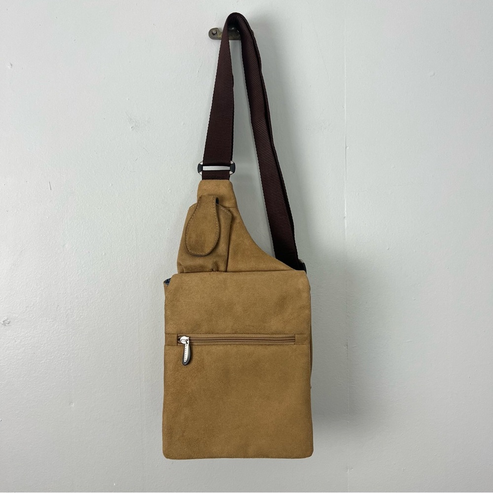 Travelon Tan Crossbody Sling Bag